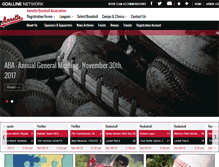 Tablet Screenshot of annettebaseball.com